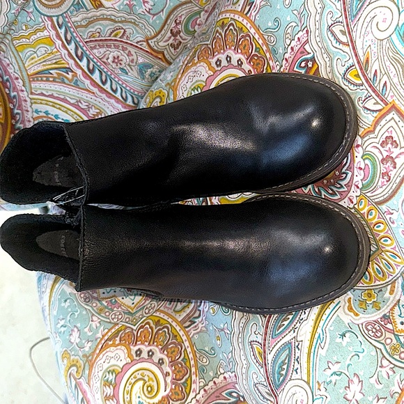 Rieker Women’s Black Chelsea Ankle Boots Booties Side Zipper. Size 7/37 - Picture 2 of 6